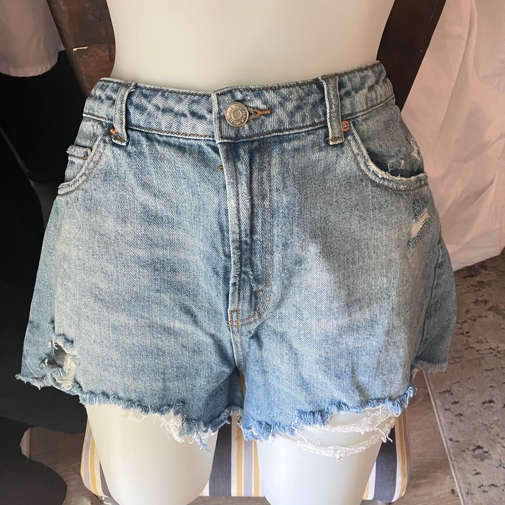 Wild Fable Blue High-Waisted Jean Shorts